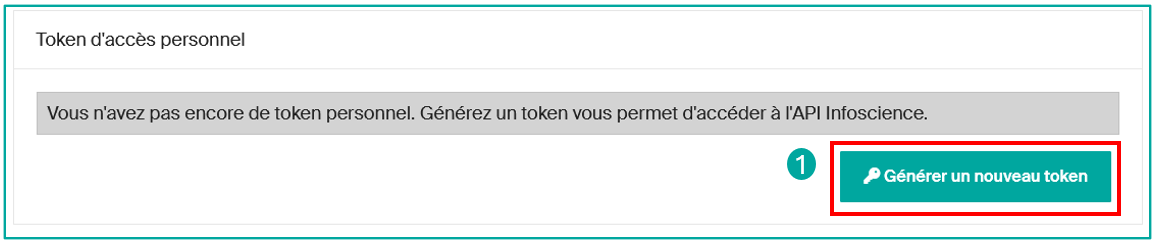 Générer un nouveau token (1)