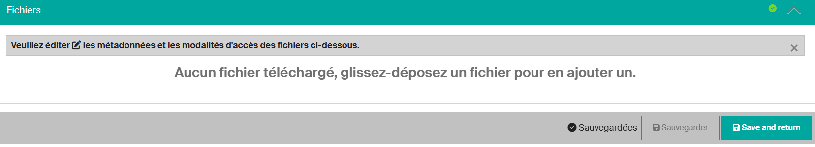 Section Ajout de document
