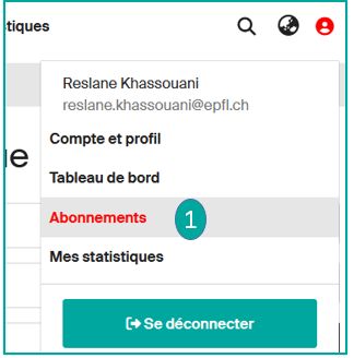 Page de gestion des abonnements (2)