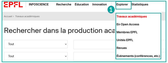 Menu Explorer — recherche avancée (1)